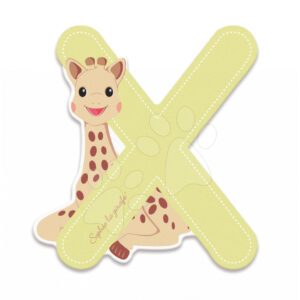 Janod dřevěné písmeno X Sophie The Giraffe 09568 béžové