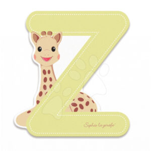 Janod dřevěné písmeno Z Sophie The Giraffe 09570 béžové