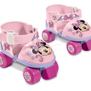 Kolečkové brusle Minnie Roller Skates Mondo s chrániči na kolena a lokty velikost 22–29