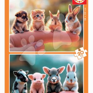 Puzzle Baby Animals Educa 2 x 20 dílků