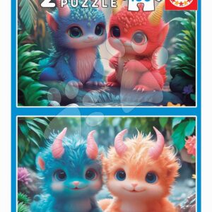 Puzzle Cute Monters Educa 2 x 100 dílků od 6 let