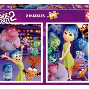 Puzzle Disney Inside Out 2 Educa 2 x 500 dílků a Fix lepidlo