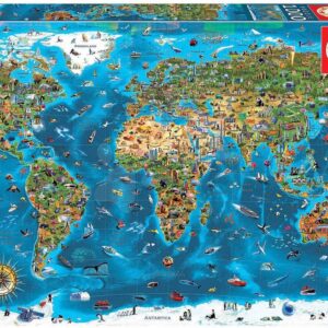 Puzzle Wonders of the World Educa 1000 dílků a Fix lepidlo v balení od 11 let