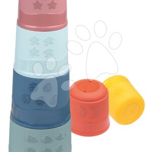 Didaktická věž Magic Tower Little Smoby výška 40 cm se 6 kelímky od 12 měsíců