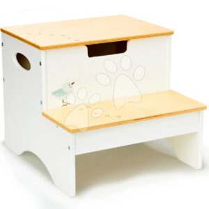 Dřevěné lesní schody Forest Step Tender Leaf Toys s úložným prostorem na hračky