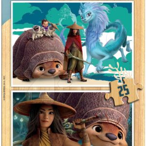 Dřevěné puzzle Raya and the Last Dragon Educa 2 x 25 dílků od 4 let