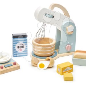 Dřevěný kuchyňský robot Home baking set Tender Leaf Toys s váhou