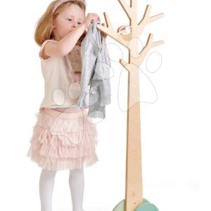 Dřevěný věšák strom s větvemi Forest Coat Stand Tender Leaf Toys s ptačím hnízdem