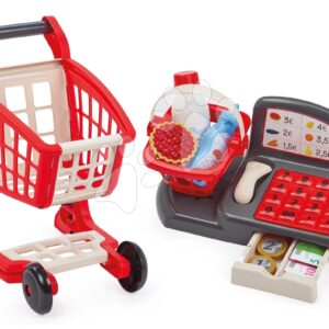 Écoiffier pokladna s nákupním vozíkem 100% Chef s potravinami 1219