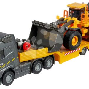 Kamion s nakladačem Volvo FH16 Truck & Wheel Loader Majorette 35 cm délka