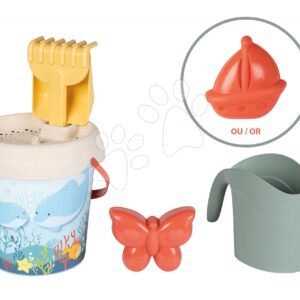 Kbelík set s konvičkou Medium Garnished Bucket Life Smoby s hrabičkami lopatkou a bábovičkou od 18 měsíců