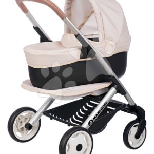 Kočárek trojkombinace Puschair Sandy Maxi Cosi&Quinny Smoby hluboký sportovní a přenosná postýlka pro 42 cm panenku výška rukojeti 64 cm