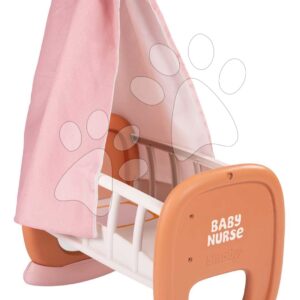 Kolébka s textilním baldachýnem Cradle Soft Baby Nurse Smoby pro panenku 42 cm od 18 měsíců