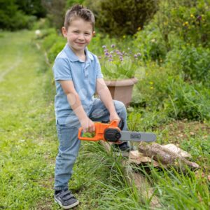 Motorová pila elektronická Black&Decker Chainsaw Smoby se zvukem světlem a pohyblivým řetězem od 3 let