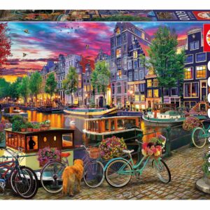 Puzzle Cycling in Amsterdam Educa 6000 dílků