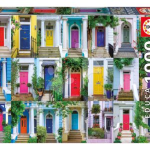 Puzzle Gates of Notting Hill Educa 1000 dílků a Fix lepidlo