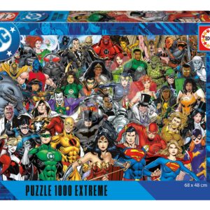 Puzzle Justice League Extreme Educa 1000 dílků a Fix lepidlo