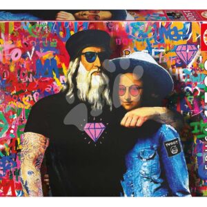 Puzzle Leo and Lisa TV Boy Educa 1500 dílků a Fix lepidlo