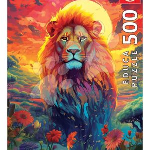 Puzzle Majestic Look of the Lion Educa 500 dílků a Fix lepidlo