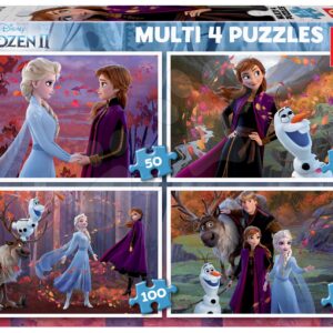 Puzzle Multi 4 Frozen 2 Disney Educa 50-80-100-150 dílků od 5 let