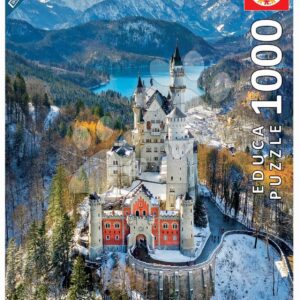 Puzzle Neuschwanstein Castle Educa 1000 dílků a Fix lepidlo