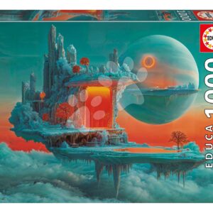Puzzle Planet of Fire and Ice Educa 1000 dílků a Fix lepidlo