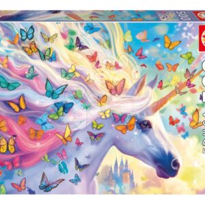 Puzzle Rainbow Unicorn Educa 500 dílků a Fix lepidlo