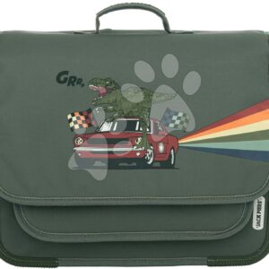Školní aktovka Schoolbag Paris Large Race Dino Jack Piers ergonomická luxusní provedení od 6 let 38*32*15 cm