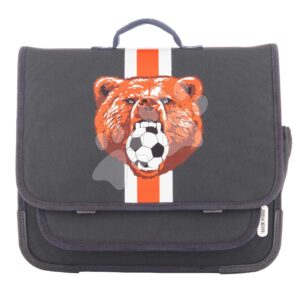Školní aktovka Schoolbag Paris Large Soccer Bear Jack Piers ergonomická luxusní provedení od 6 let 32*15*38 cm