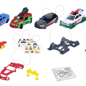 Adventní kalendář s autíčky Advent Calendar Majorette 24 překvapení se 16 doplňky od 5 let