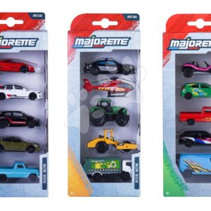 Autíčka Street Cars Majorette kovové sada 5 druhů délka 7 cm 1:64