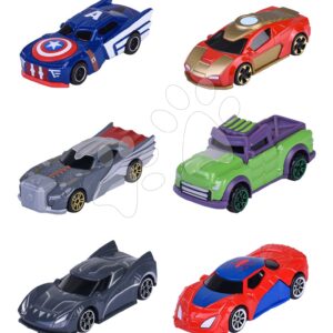Autíčko Marvel Majorette kovové 6 různých druhů délka 7 cm 1:64