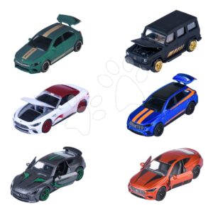 Autíčko Mercedes-AMG Deluxe Majorette kovové 6 různých druhů se sběratelským boxem délka 7