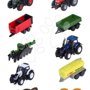 Autíčko farmářské Farm 5 Pieces Set Majorette kovové sada 5 druhů s volnoběhem délka 7