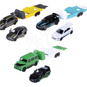 Autíčko s přívěsem Mercedes-AMG Deluxe Majorette kovové 3 různé druhy délka 18 cm