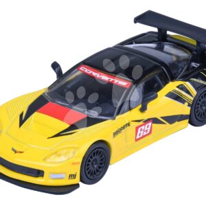 Autíčko v boxu Chevrolet Corvette C6 R 2005 Majorette kovové s gumovými kolečky délka 7