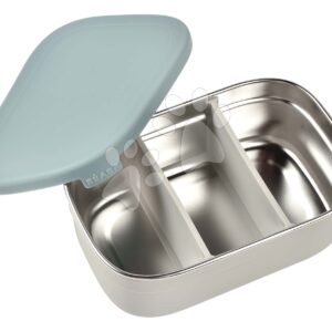 Box na svačinu Stainless Steel Lunch Box Beaba Velvet Grey/Baltic Blue 760 ml z nerezavějící oceli šedo-modrý