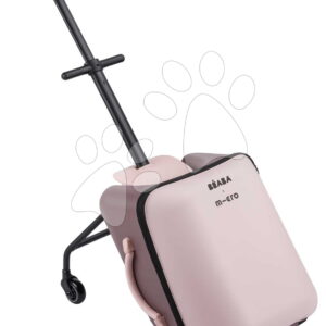 Cestovní kufr na kolečkách se sedátkem pro dítě Carry-On Suitcase With Child Seat Luggage Eazy Sorbet Beaba 2v1 s přídavnými kolečky pro stabilitu 22 l nosnost až 100 kg