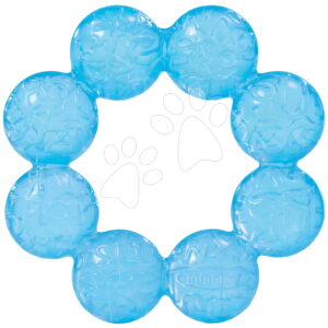 Chladicí kousátko Water Teether Aqua Infantino vhodné do chladničky modré od 0 měsíců