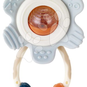 Chrastítko  s kousátkem Květinka Spin & Rattle Teether Muted Color Infantino od 0 měsíců