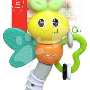 Chrastítko s kousátkem Motýl Rattle & Teether Love Bug Infantino od 0 měsíců