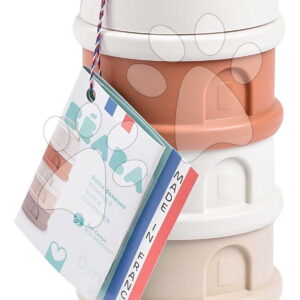 Dávkovač sušeného mléka Formule Milk Container Cotton White Terracotta Beaba 4dílný oranžovo-hnědý od 0 měsíců