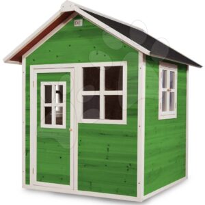 Domeček cedrový Loft 100 Green Exit Toys s voděodolnou střechou zelený