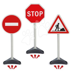 Dopravní značky na hřiště Traffic Signs Écoiffier 3 druhy výška 65 cm od 18 měsíců