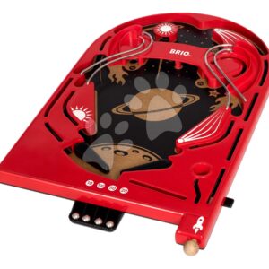 Dřevěná hra Pinball Game BRIO červená s 5 kovovými kuličkami od 6 let