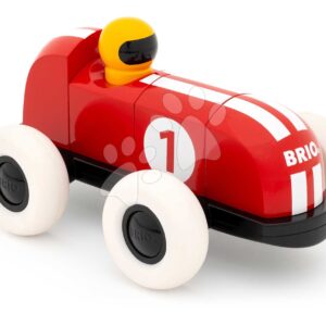 Dřevěná stavebnice Závodní autíčko Magnetic Race Car BRIO 5 magnetických dílů od 12 měsíců