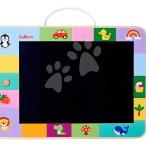 Dřevěná tabule na kreslení LCD Drawing Board Eichhorn s dřevěným perem a tlačítkem na smazání