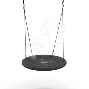 Houpačka ve tvaru hnízda Nest Swing Black Exit Toys s nastavitelnou výškou sedadla průměr 100 cm