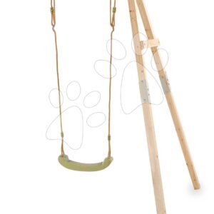 Houpačka z cypřišového dřeva Silvi Swing Exit Toys s upevněním do zdi a sedátkem s nastavitelnou výškou