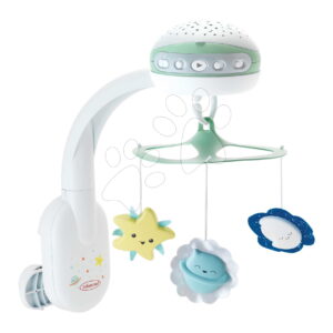 Hudební kolotoč nad postýlku 3v1 Projector Musical Mobile Infantino s projektorem a nočním světlem zelený od 0 měsíců